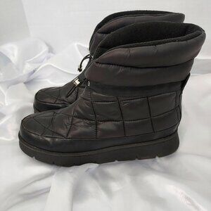 Marc Fisher Kamryn Black Quilted Puffer Booties Size 8